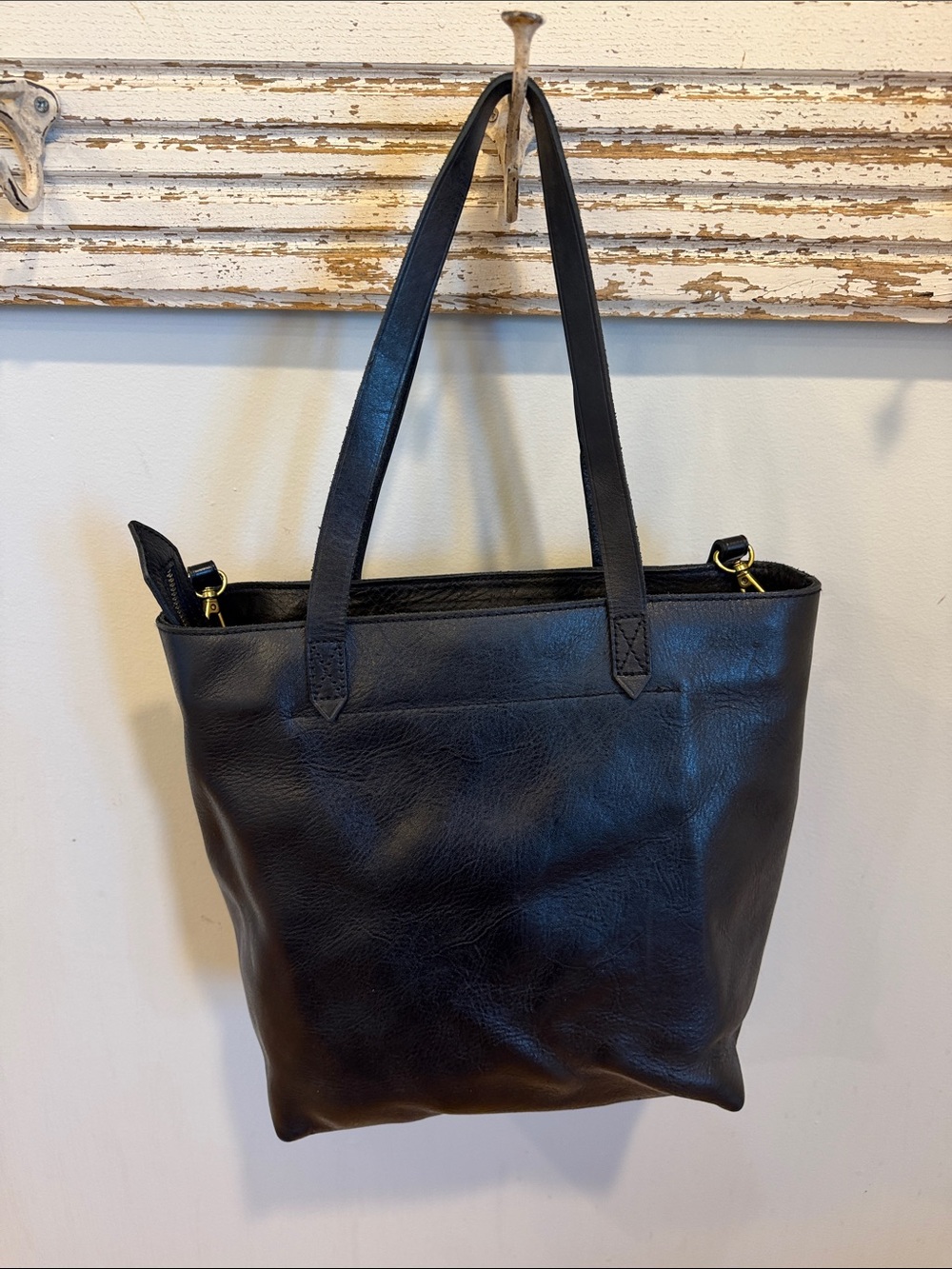 Madewell The Zip-Top Medium Transport Leather Tote - Picture 3 of 7